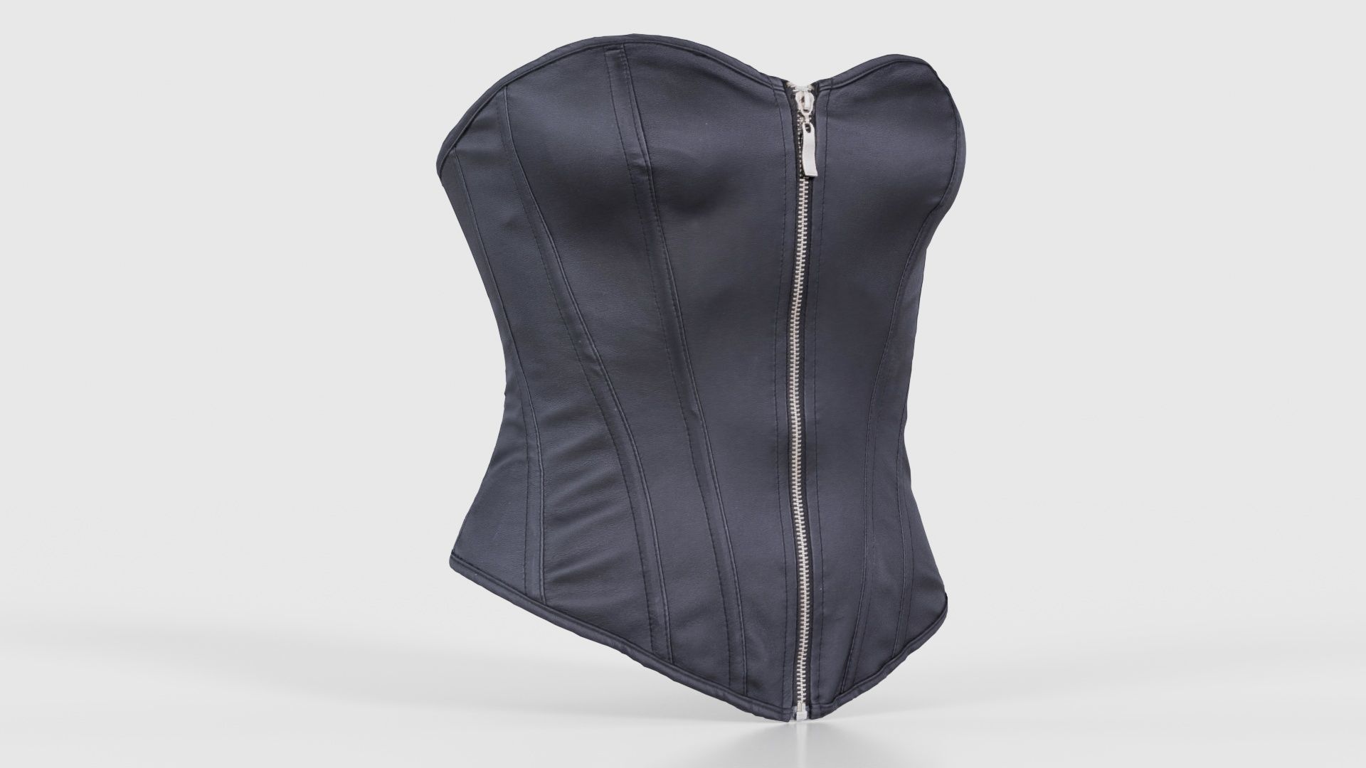 Simple Corset Low-poly 3D model_16