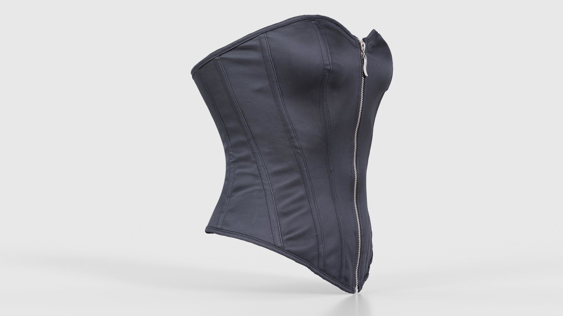 Simple Corset Low-poly 3D model_17
