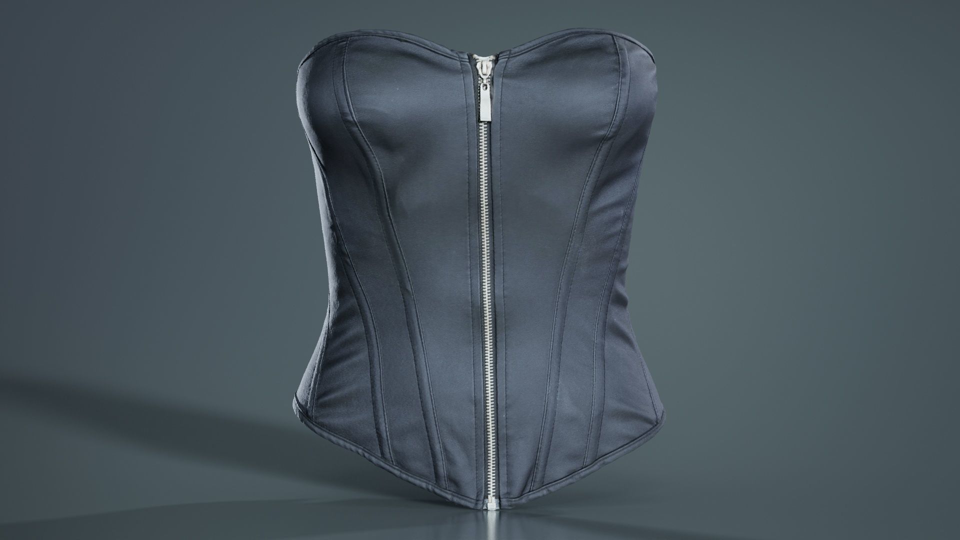 Simple Corset Low-poly 3D model_4