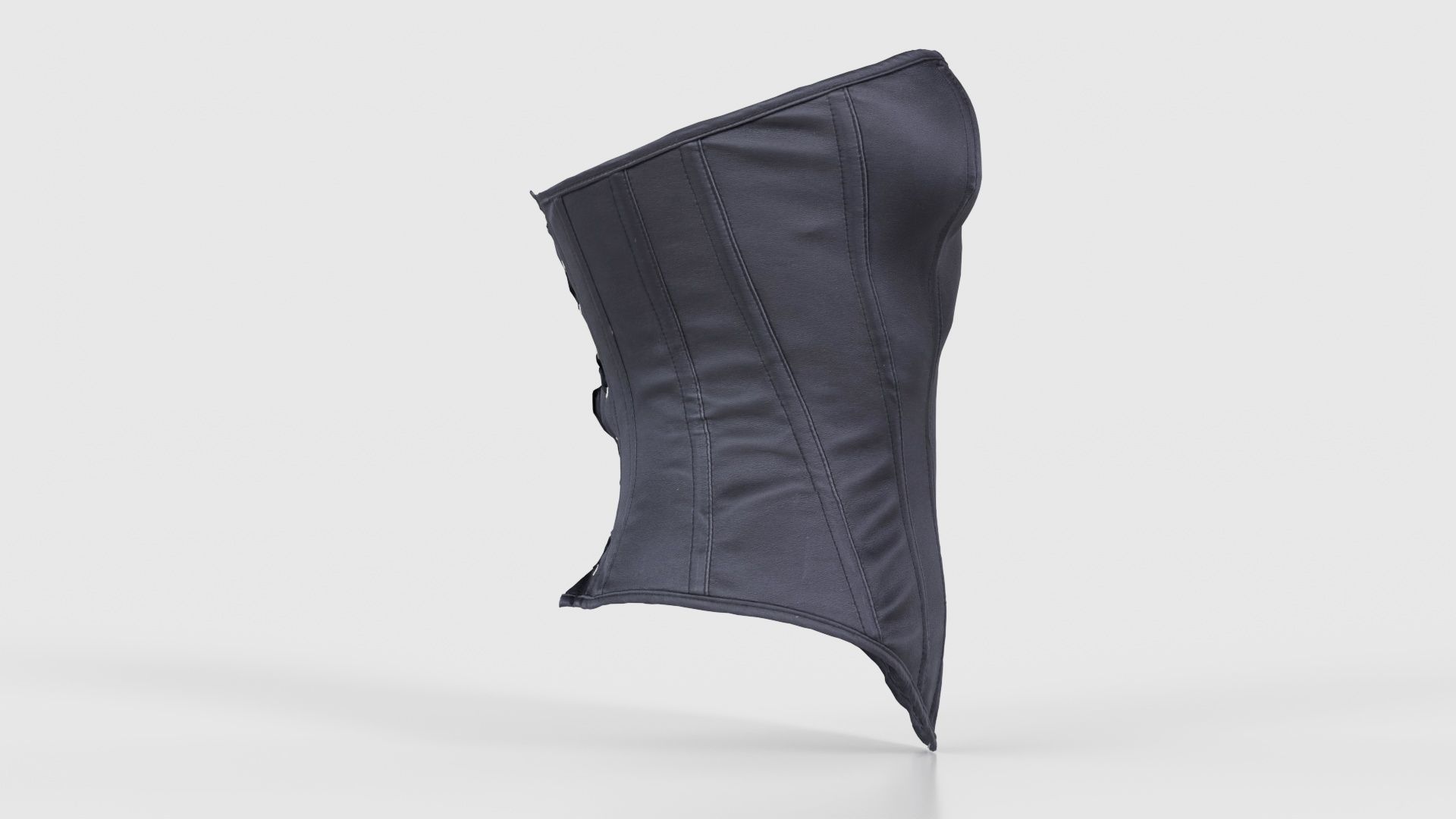 Simple Corset Low-poly 3D model_18