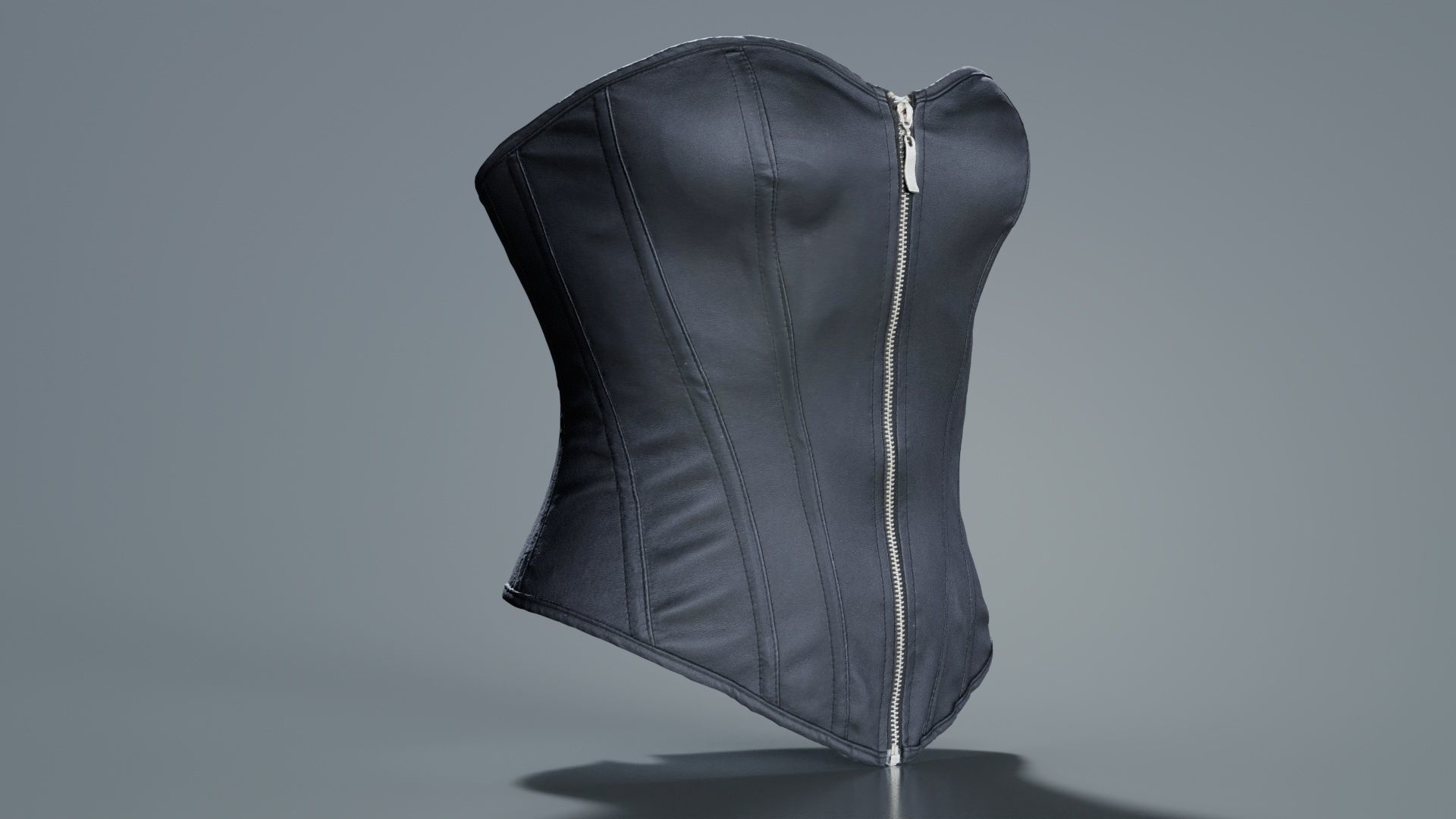 Simple Corset Low-poly 3D model_1