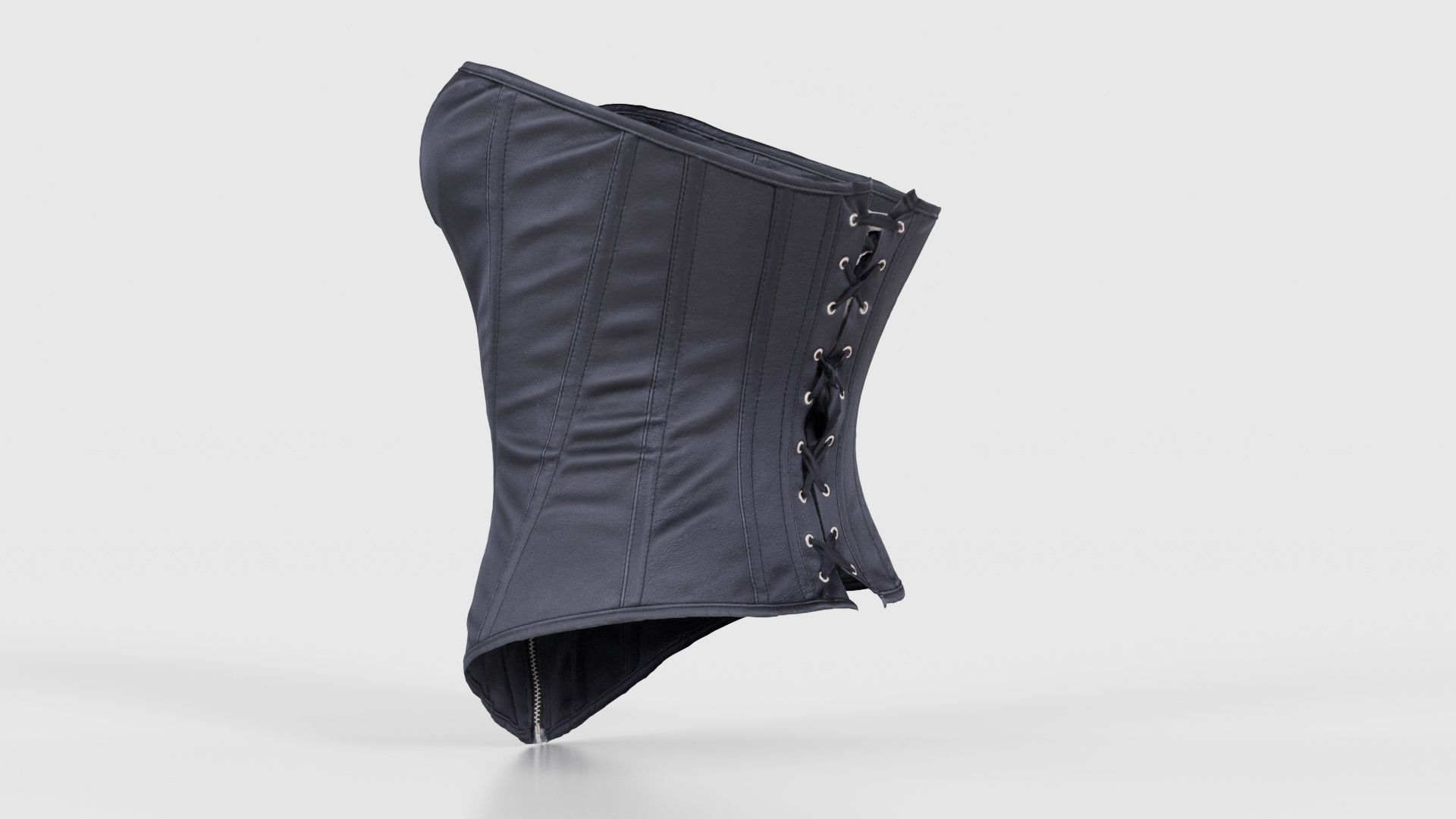Simple Corset Low-poly 3D model_23