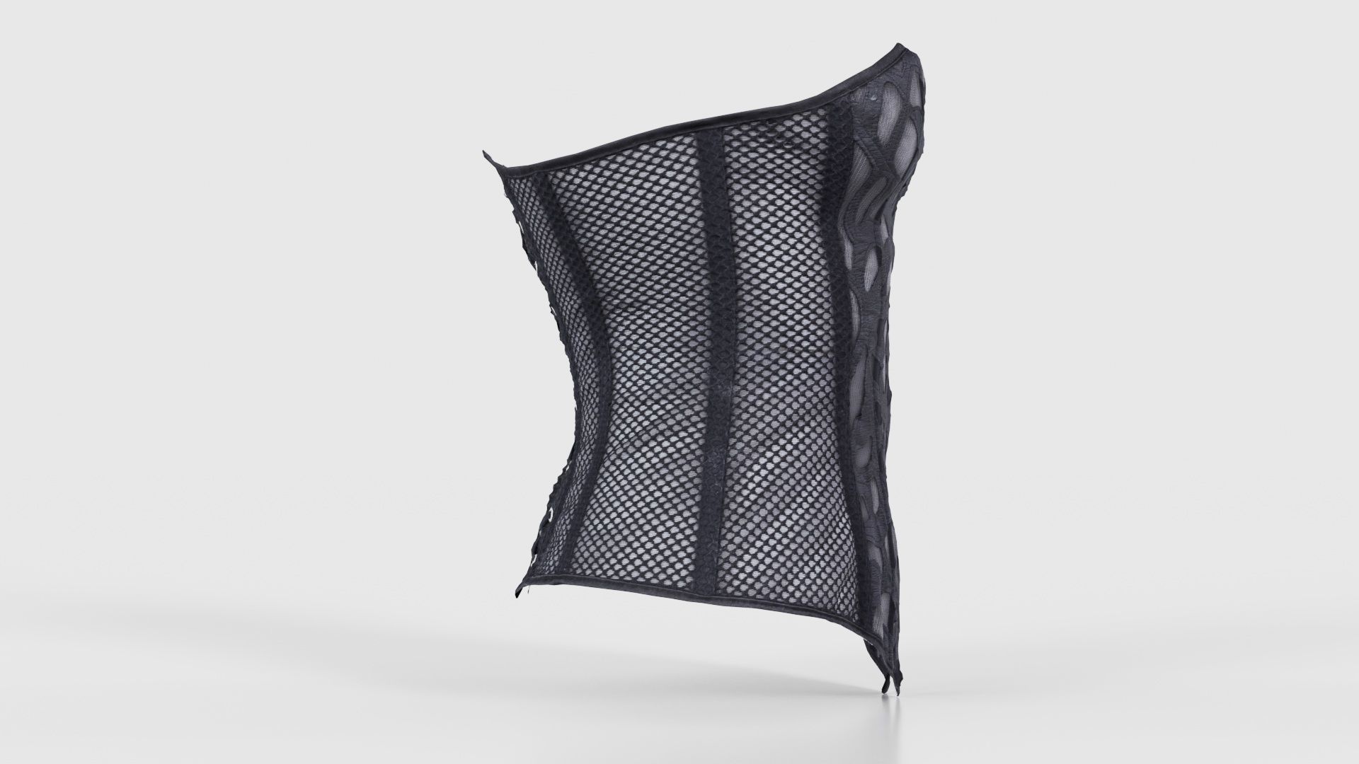 Transparant Decorated Corset Low-poly 3D model_18