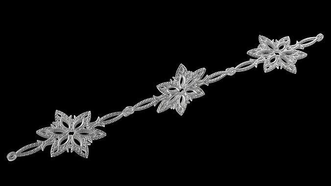 Snowflakes CHAIN 3D model