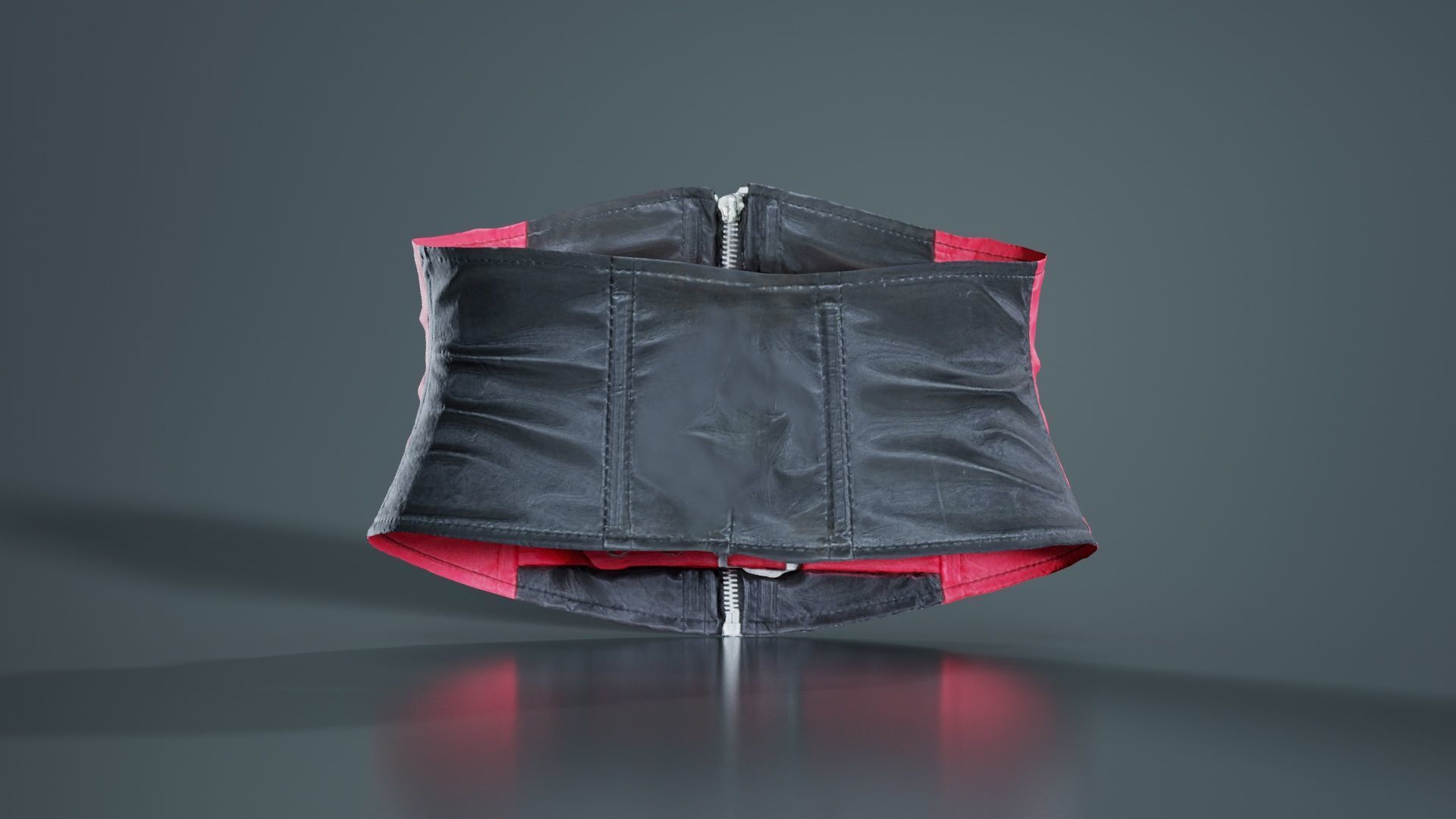 Waspie Corset Low-poly 3D model_7