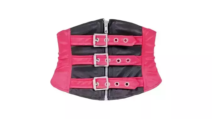 Waspie Corset Low-poly 3D model