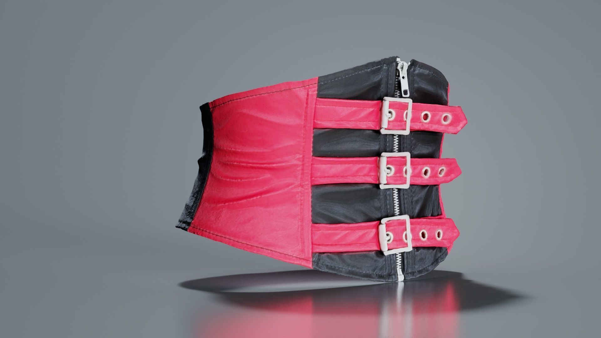 Waspie Corset Low-poly 3D model_6