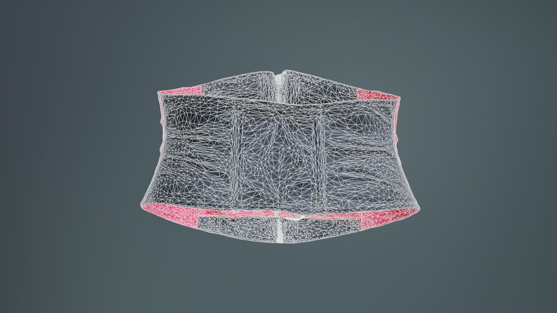 Waspie Corset Low-poly 3D model_10