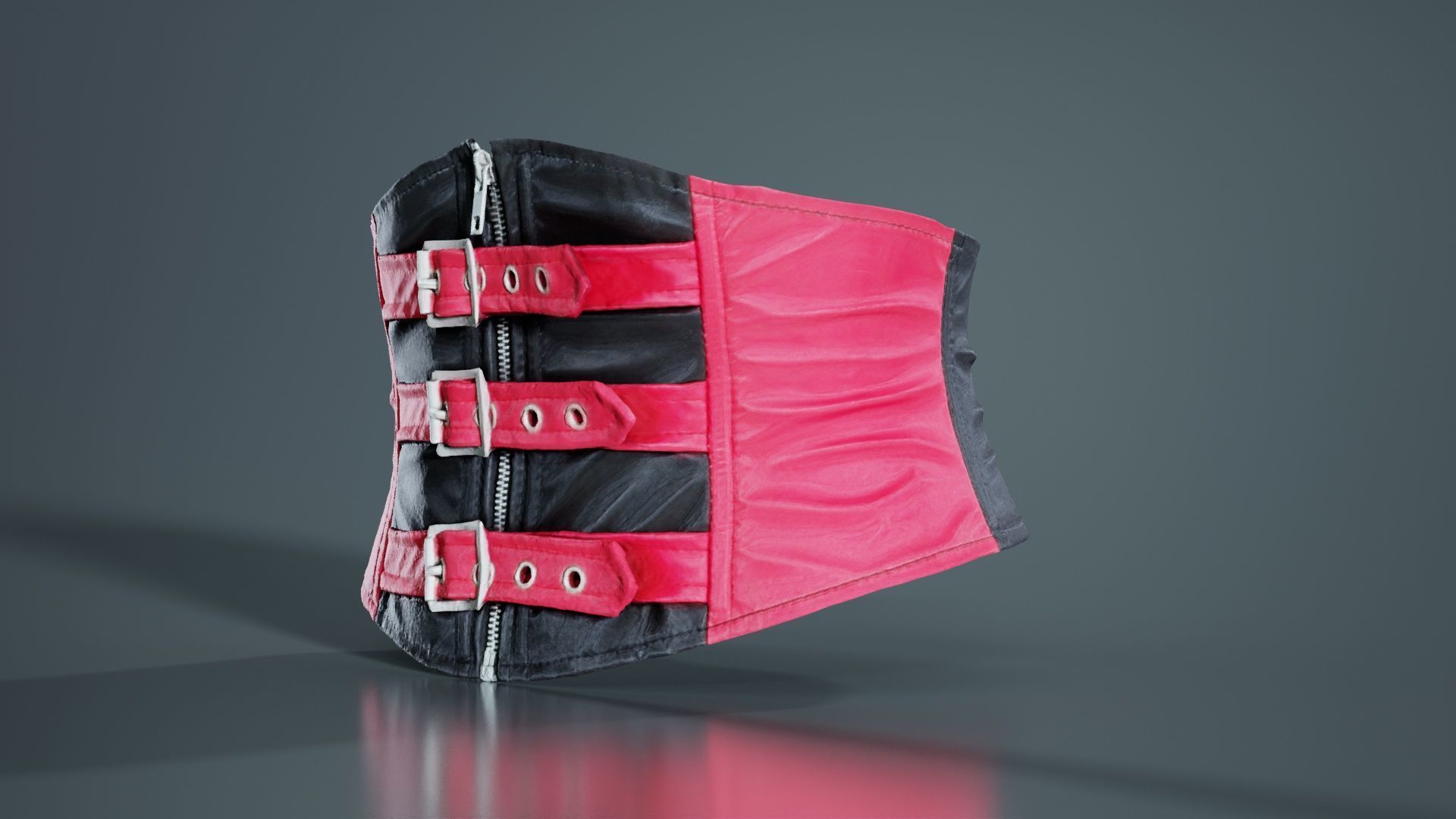 Waspie Corset Low-poly 3D model_5