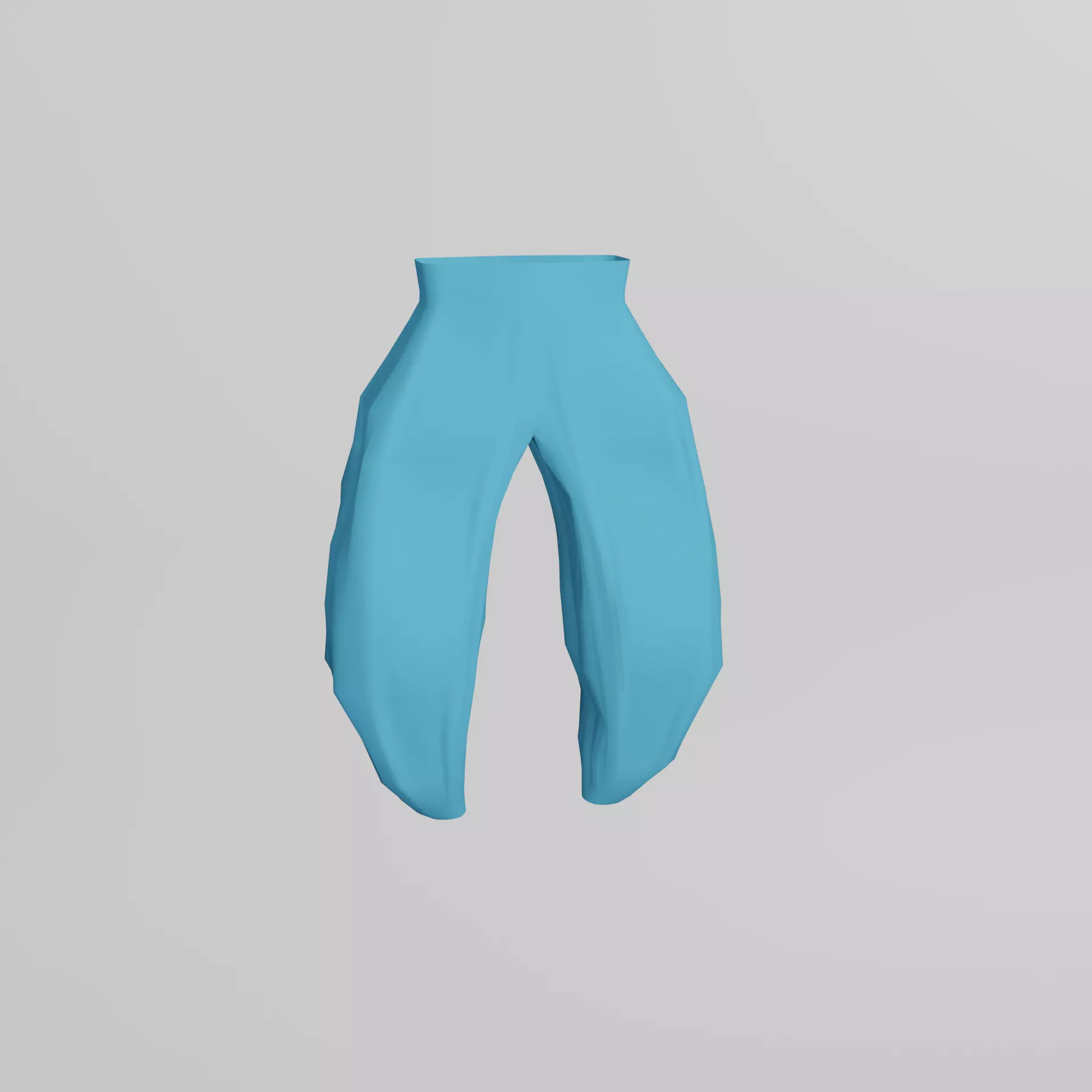 Harem Pants 3D model_0