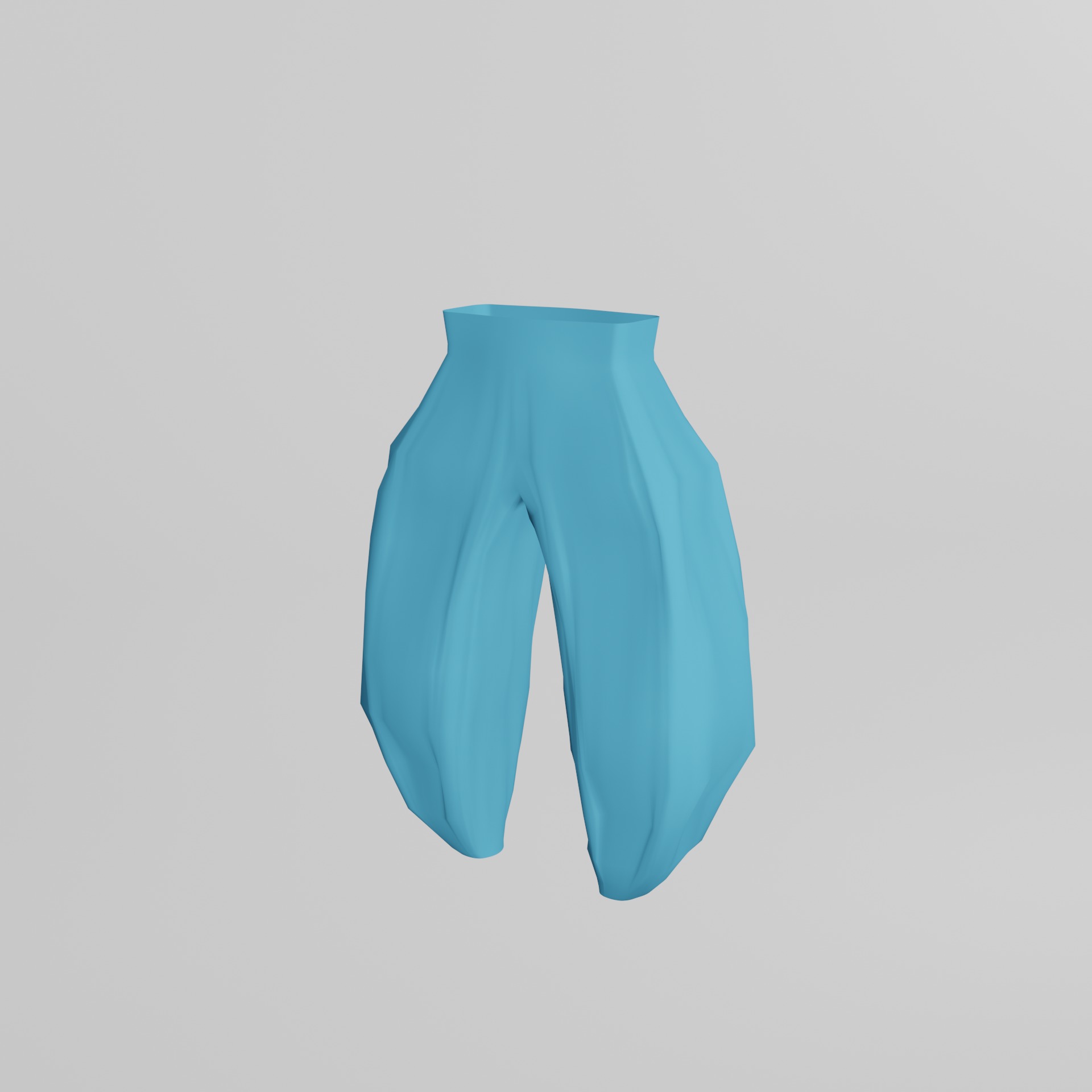 Harem Pants 3D model_2