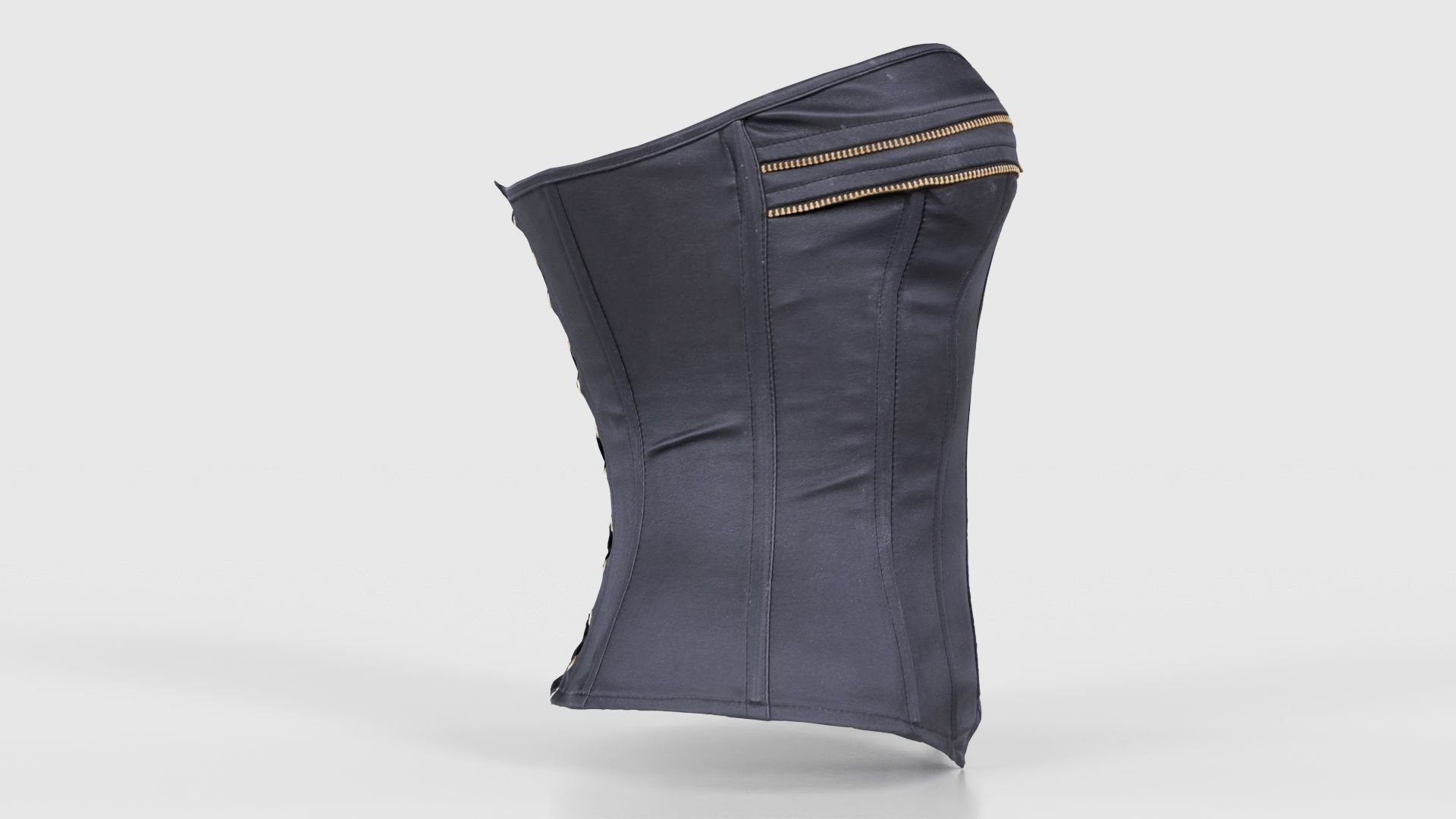 Zipper Corset Low-poly 3D model_18