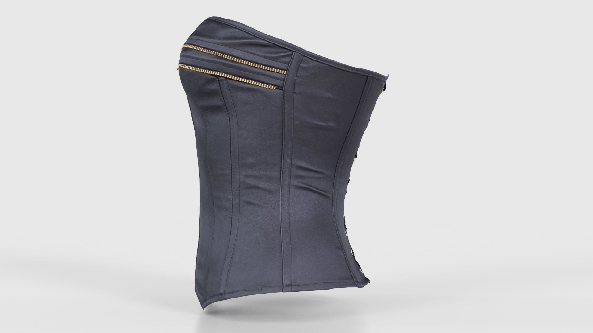 Zipper Corset Low-poly 3D model_24