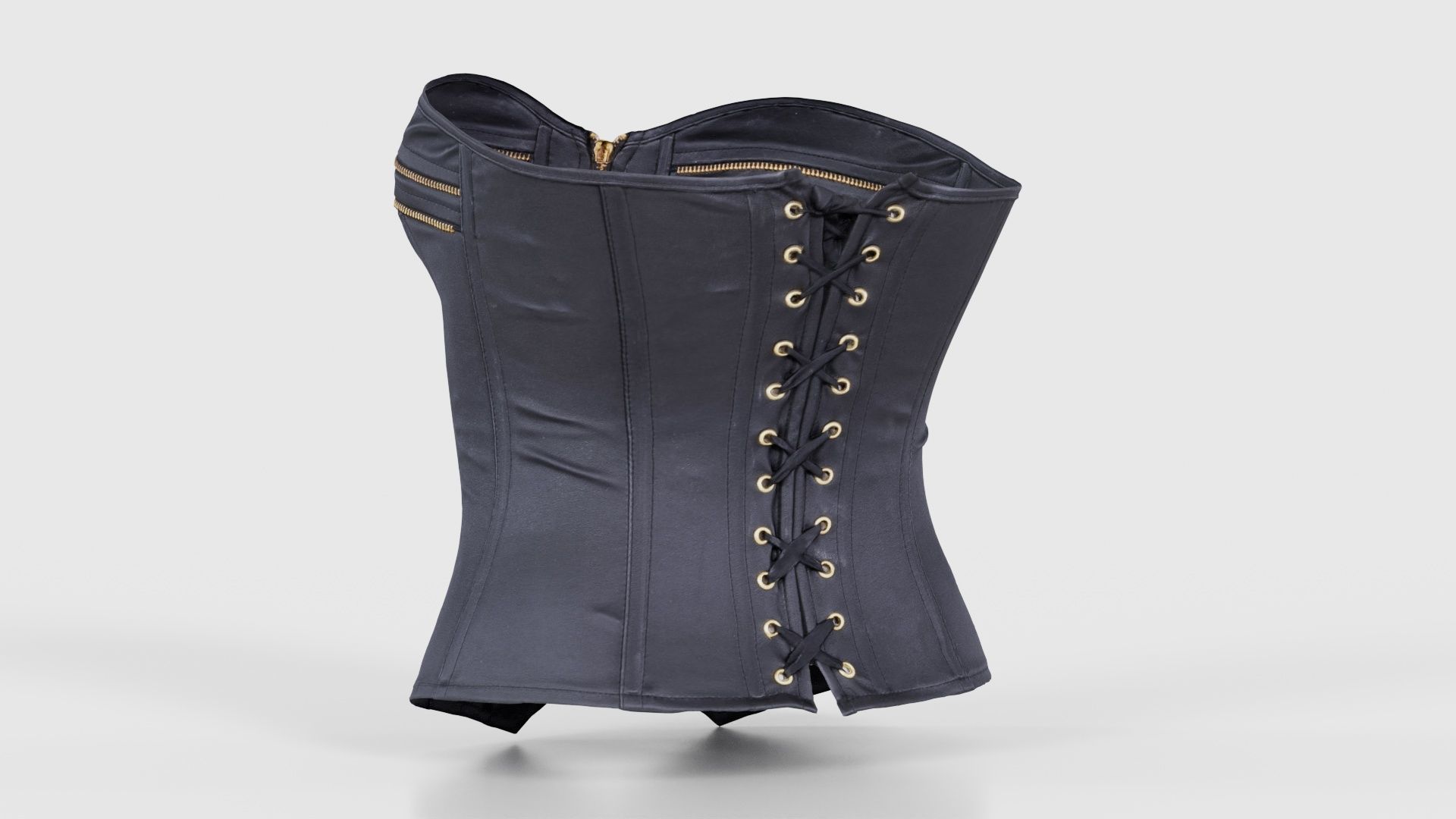 Zipper Corset Low-poly 3D model_22