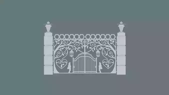 Gateway Exterior Gate 3D print model Gateway Exterior Gate 3D print model