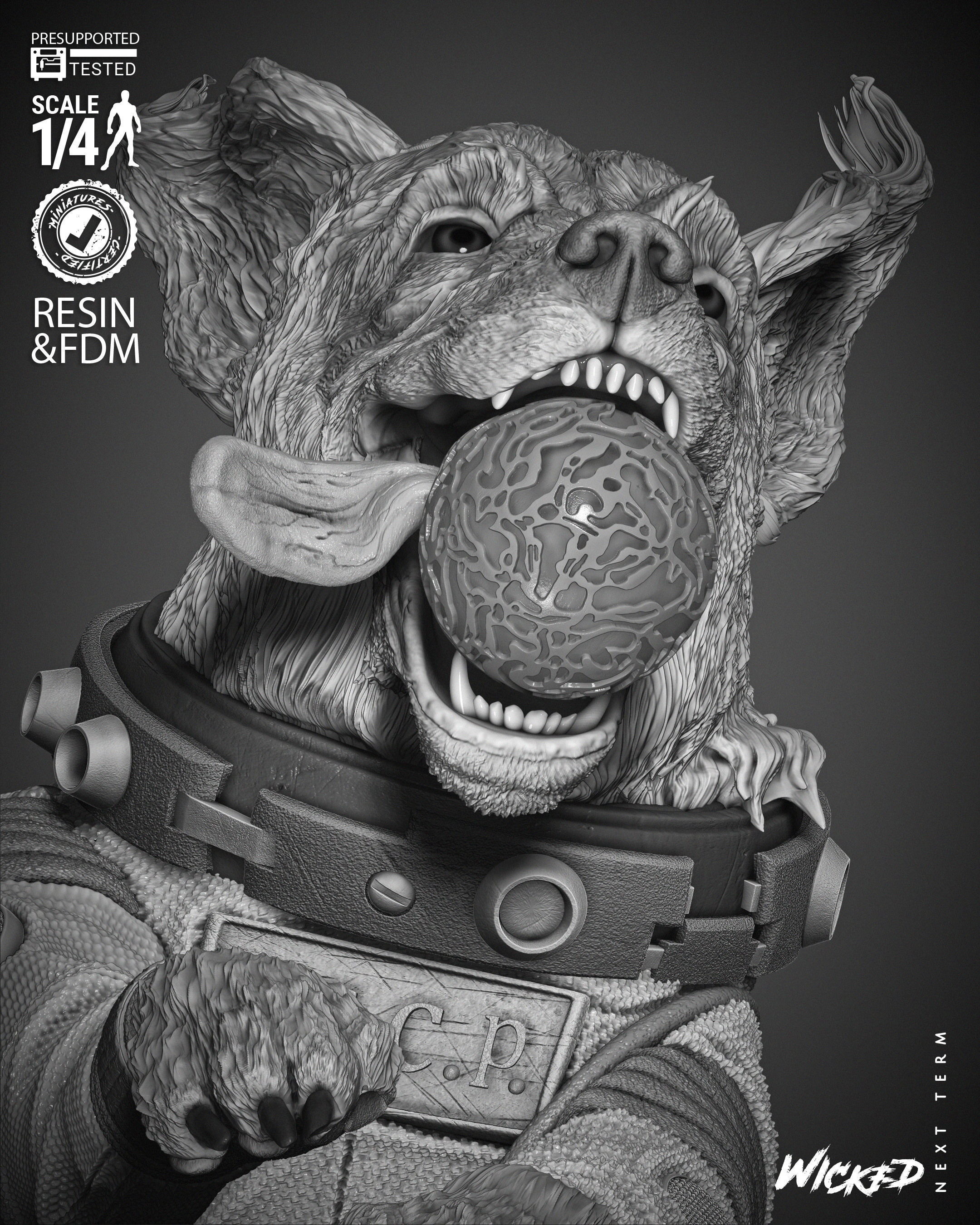 Wicked Marvel Cosmo Bust  3D print model_18