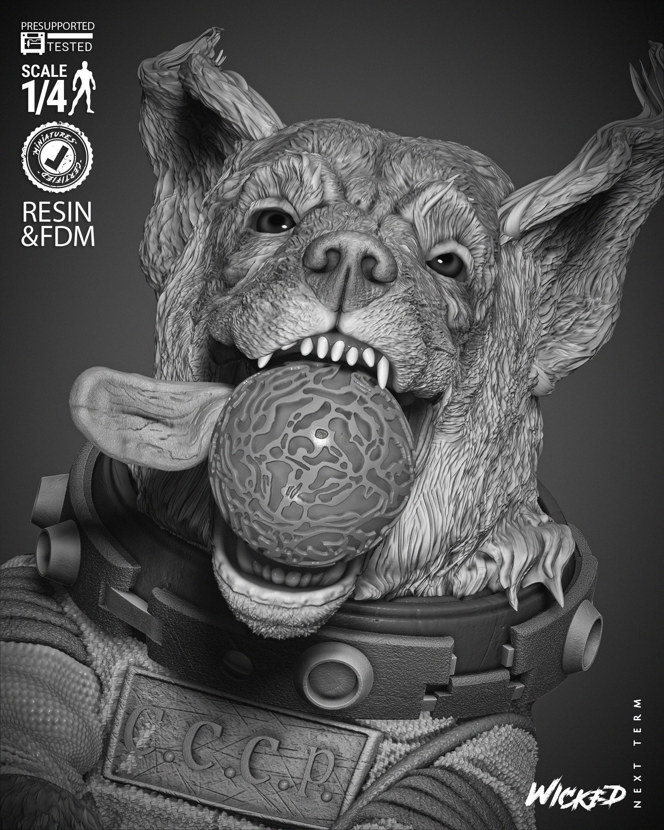 Wicked Marvel Cosmo Bust  3D print model_38