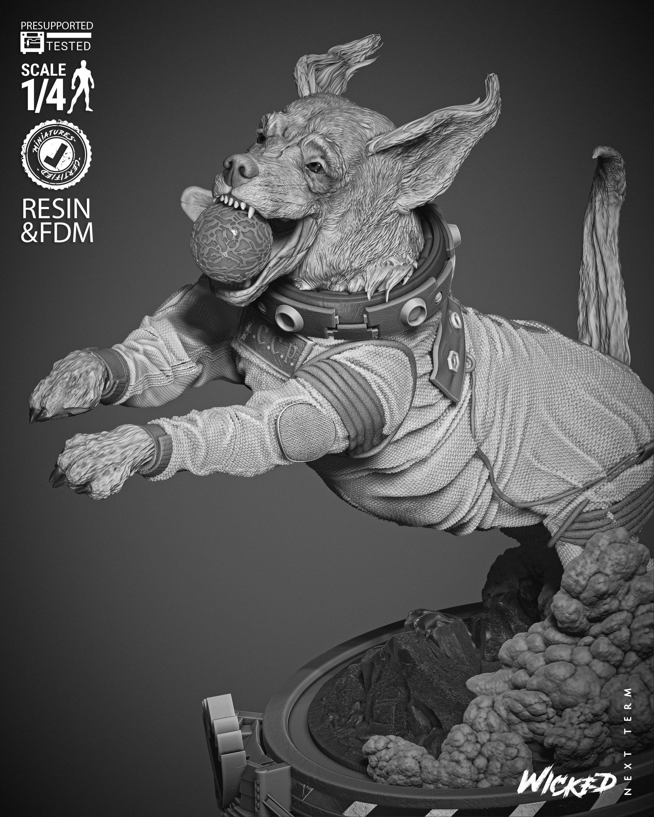 Wicked Marvel Cosmo Bust  3D print model_13