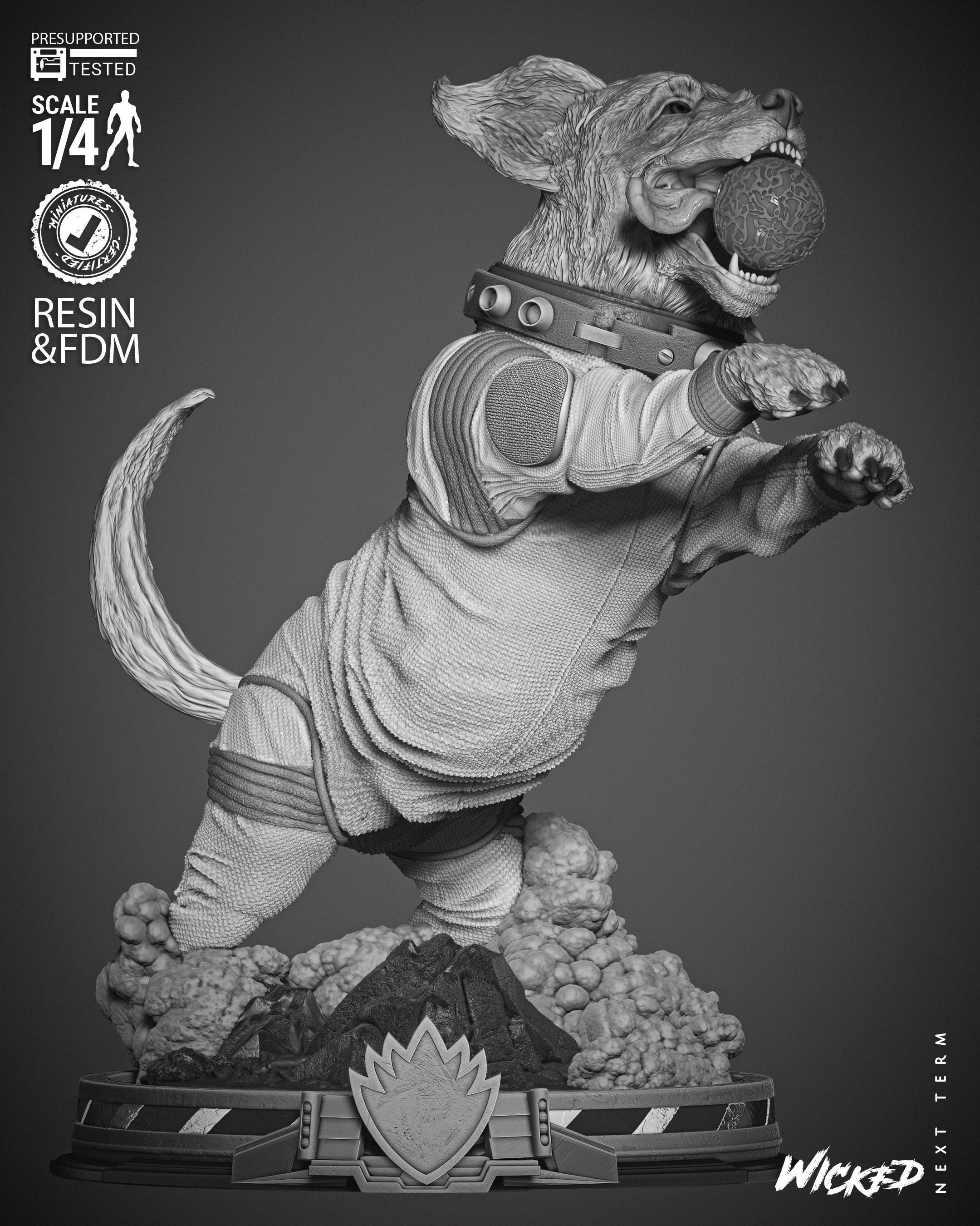 Wicked Marvel Cosmo Bust  3D print model_23