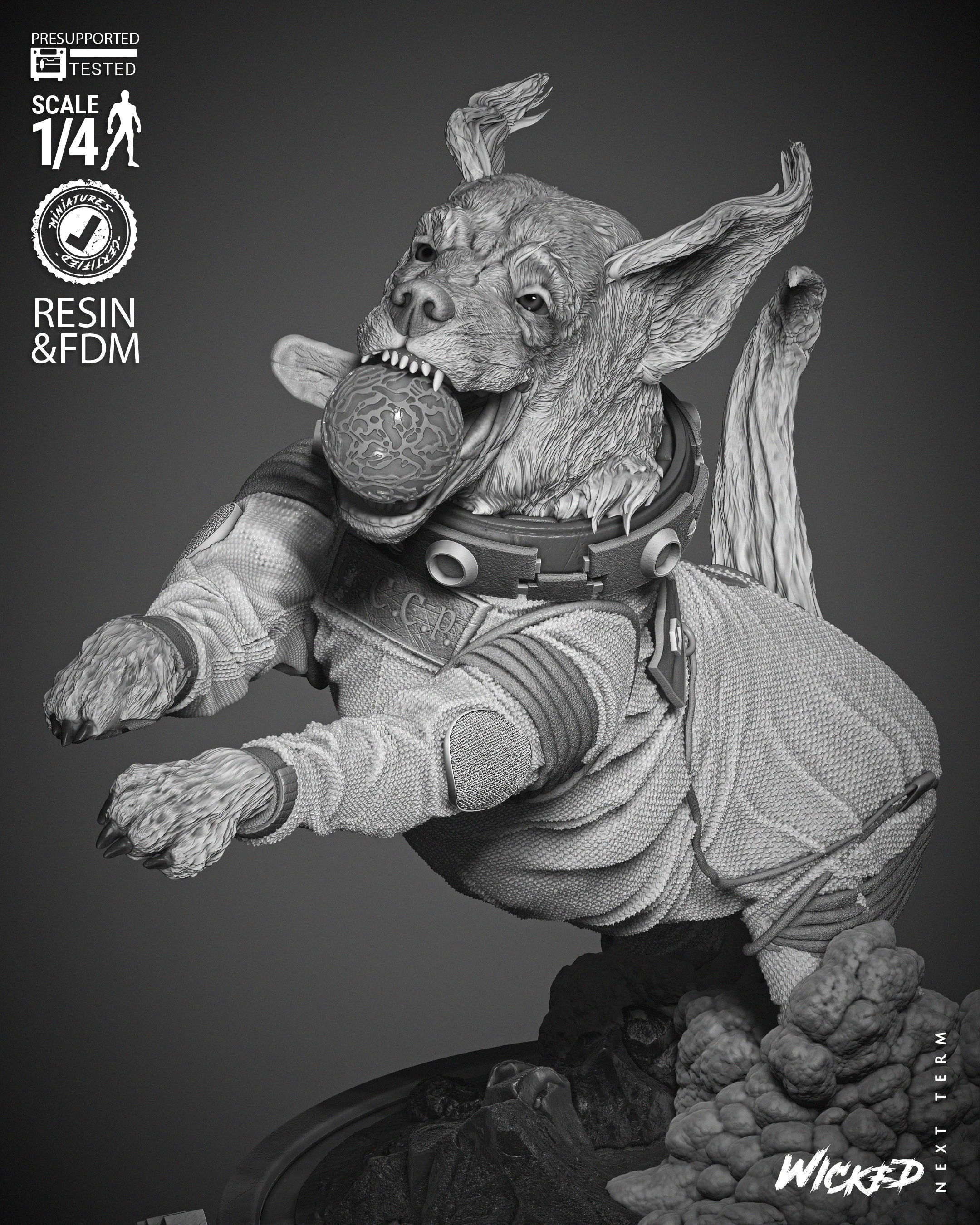 Wicked Marvel Cosmo Bust  3D print model_32