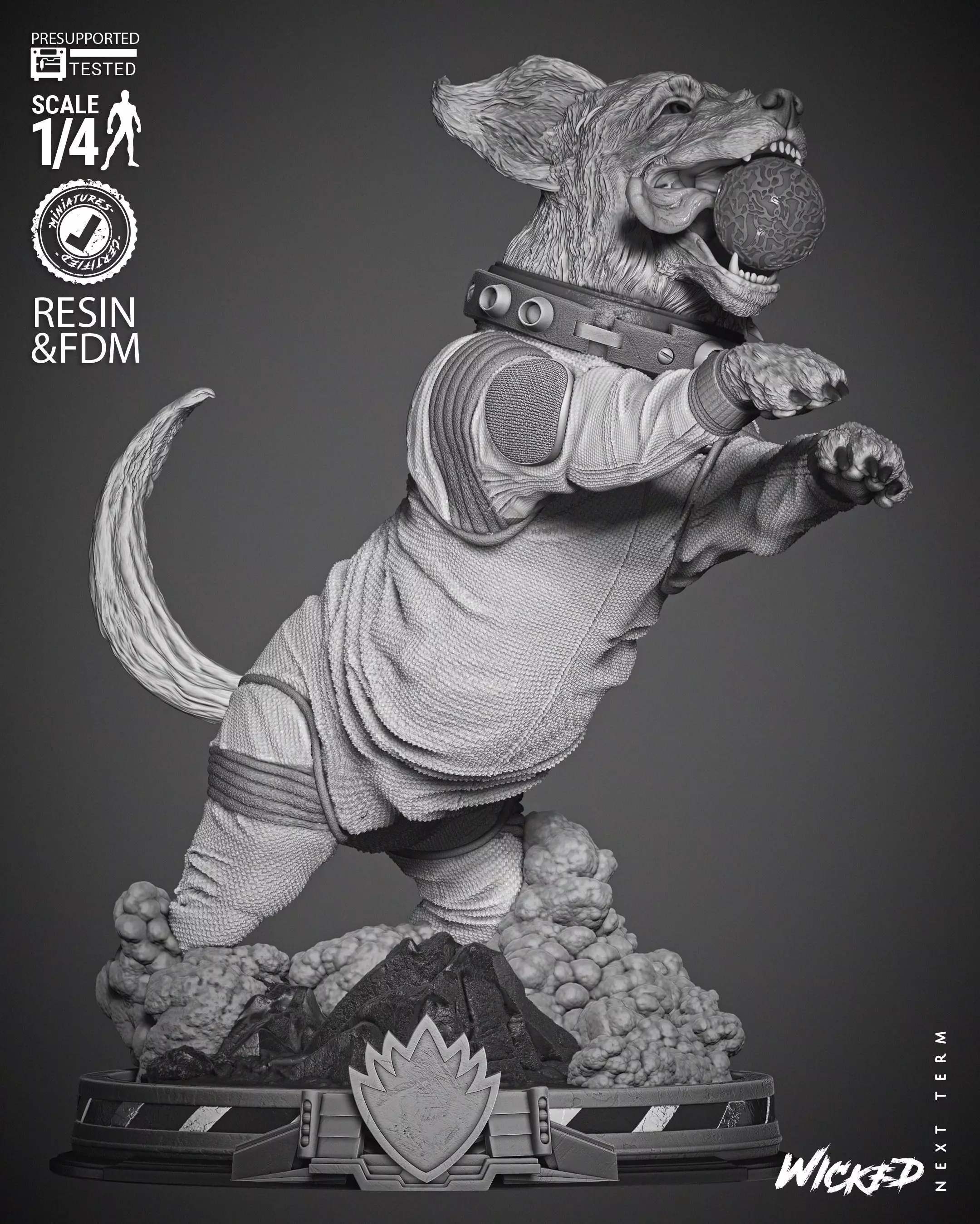 Wicked Marvel Cosmo Bust  3D print model_0