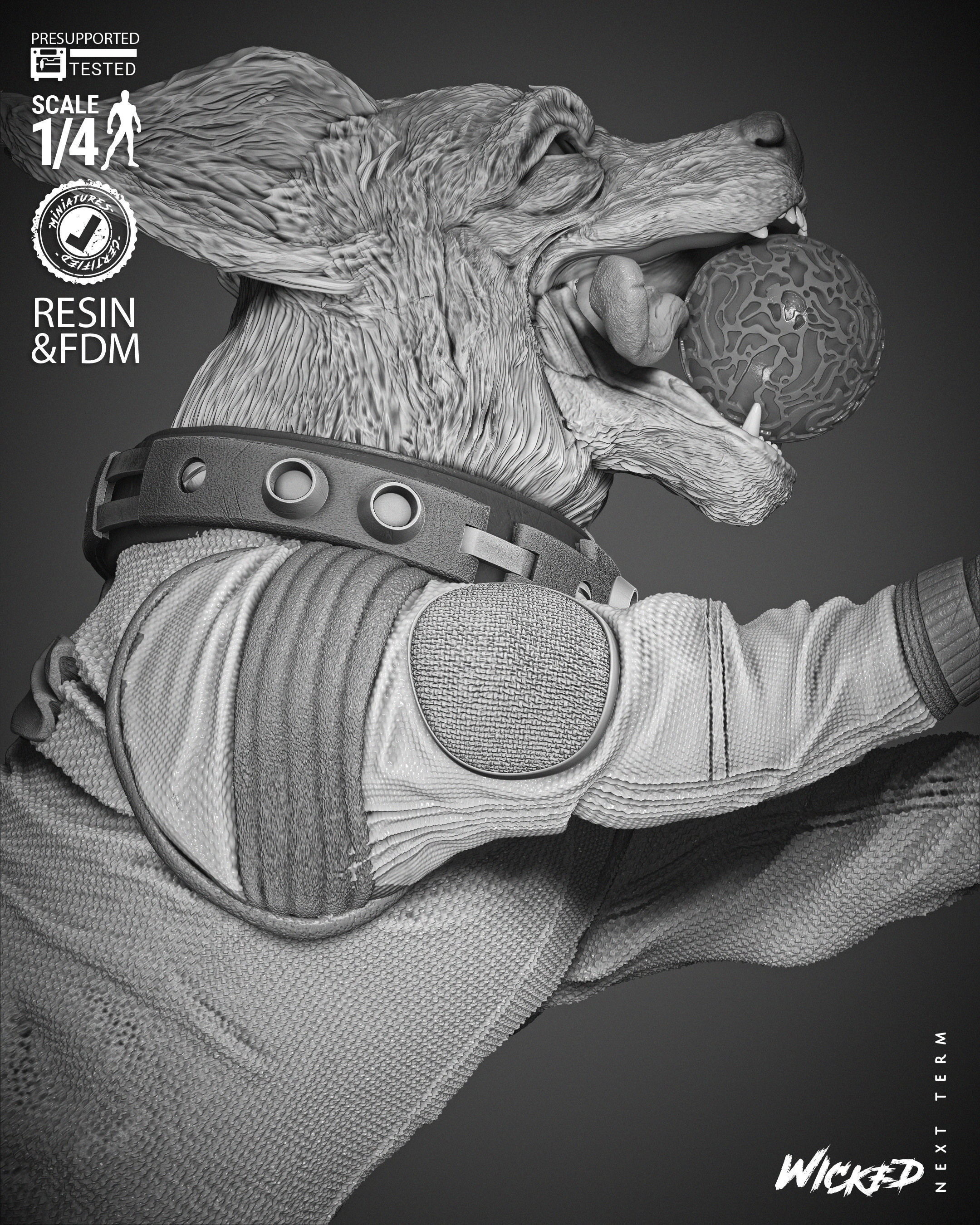 Wicked Marvel Cosmo Bust  3D print model_29