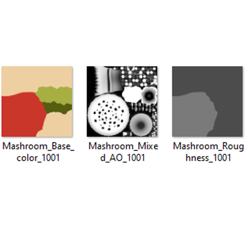 Mushroom cartoon 3D model_18