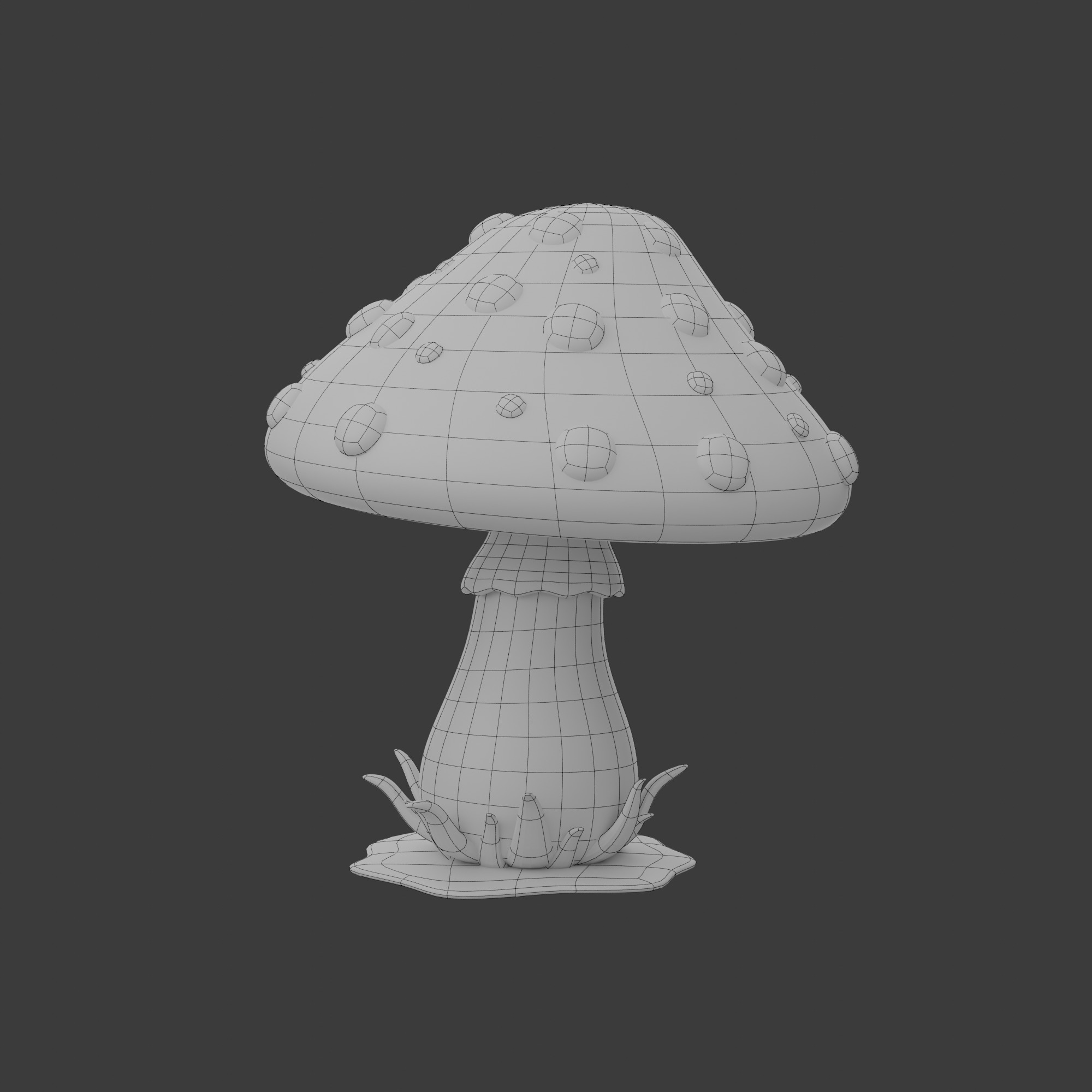 Mushroom cartoon 3D model_12