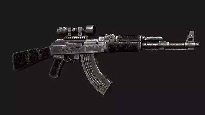 AK47 Kalashnikov aged