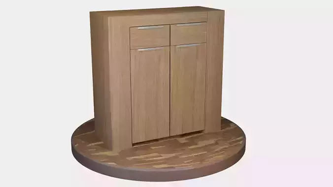 Massivholz Schrank hellbraun