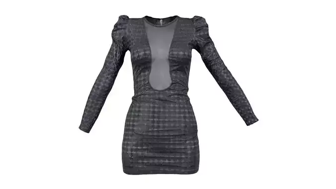 Holographic Dot Dress