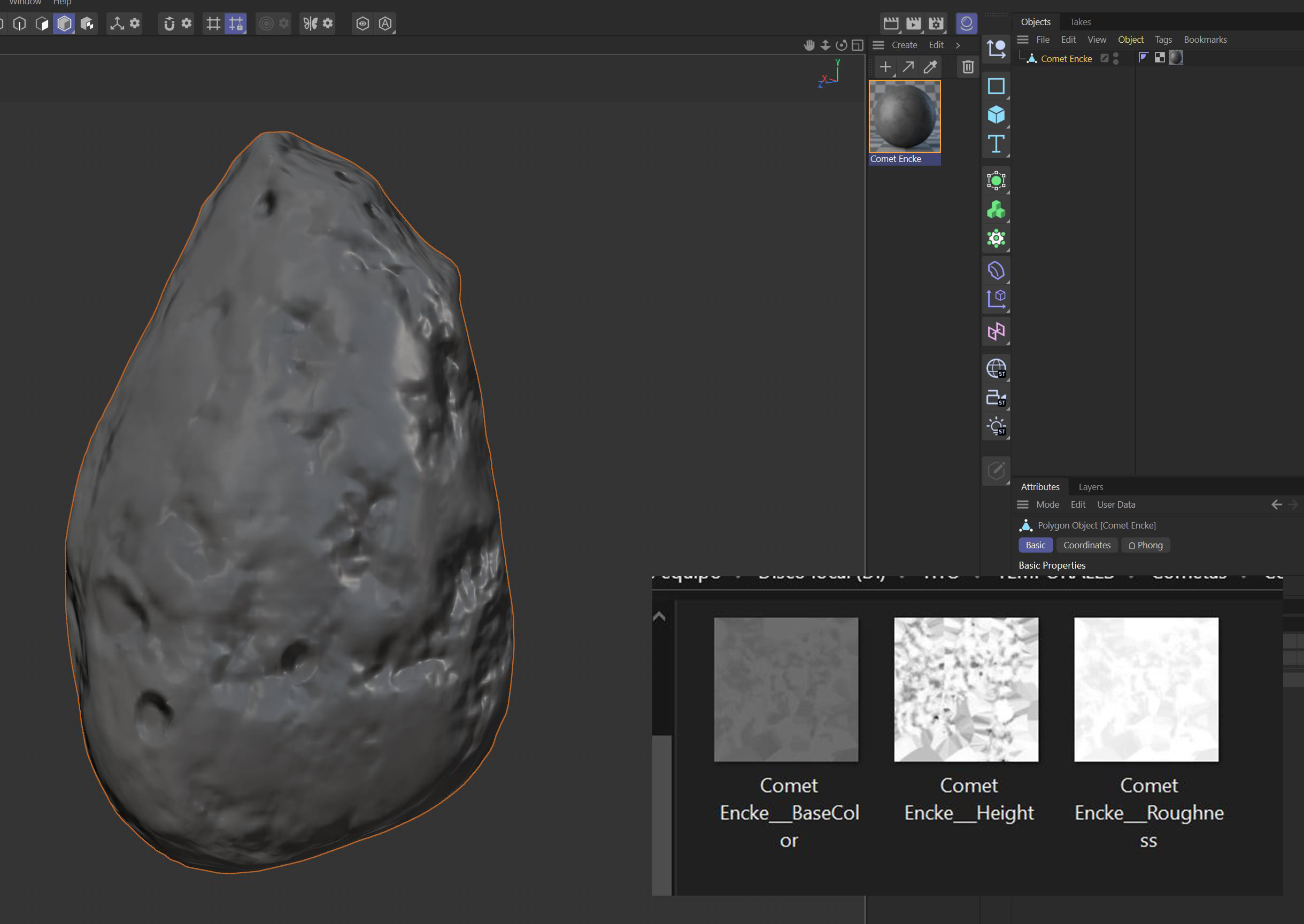 Comet Encke 3D model_7