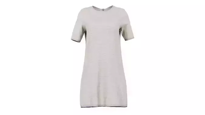 Light Green Zipper Dress Low-poly 3D model