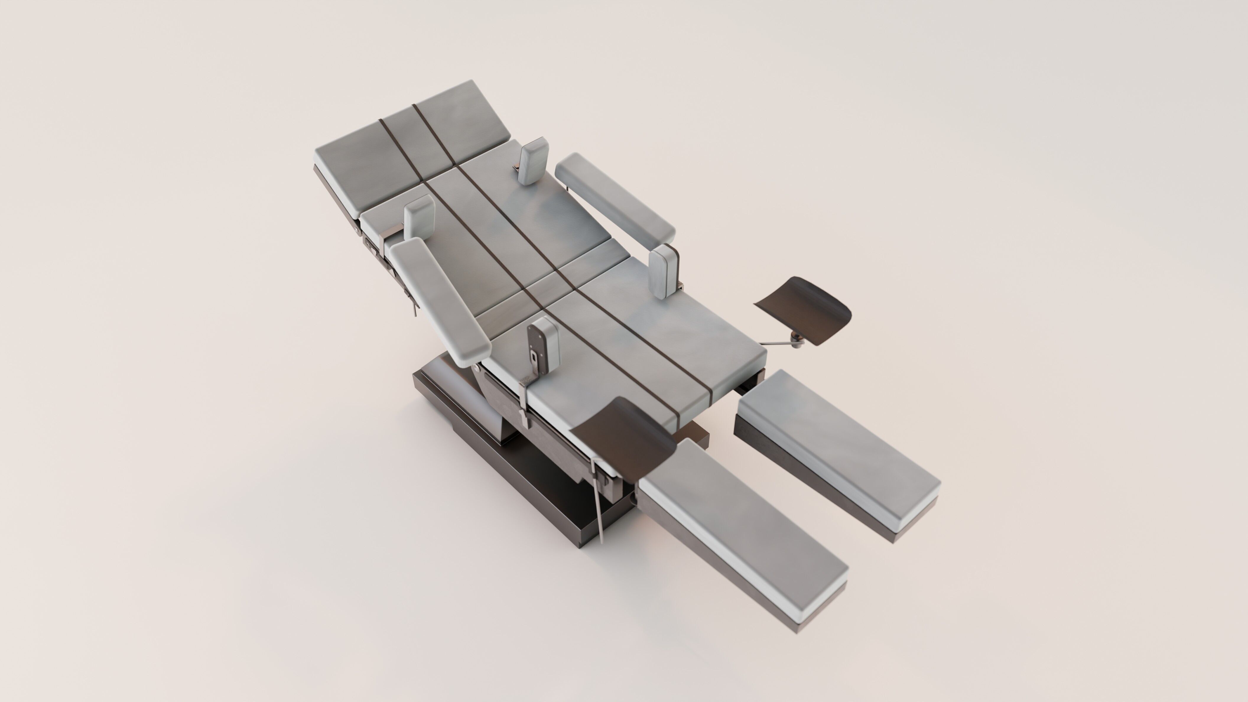  surgical table Low-poly 3D model_3
