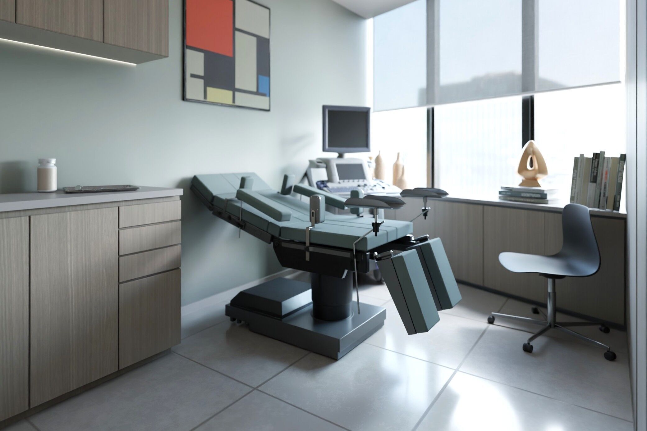  surgical table Low-poly 3D model_9