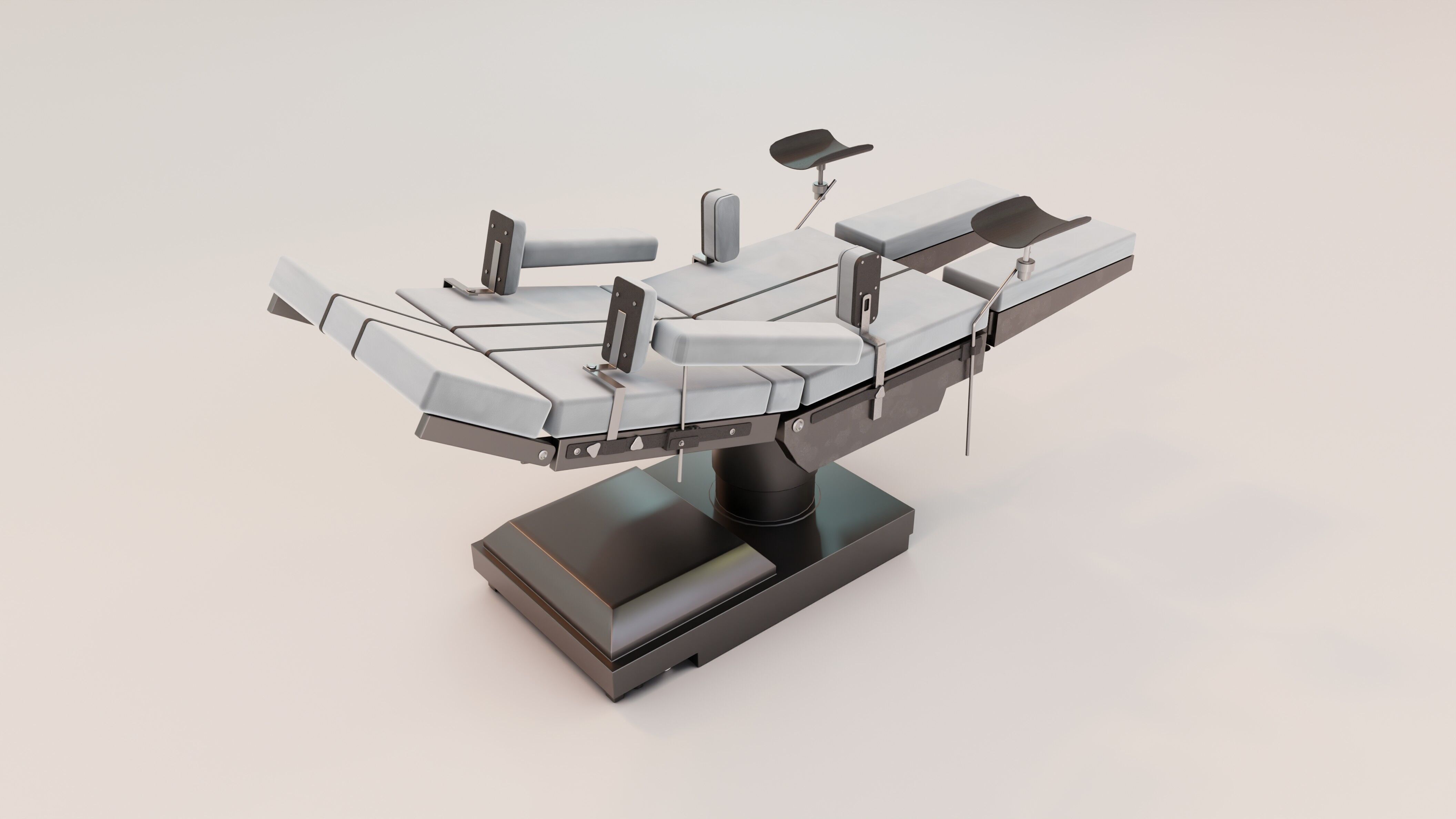  surgical table Low-poly 3D model_1