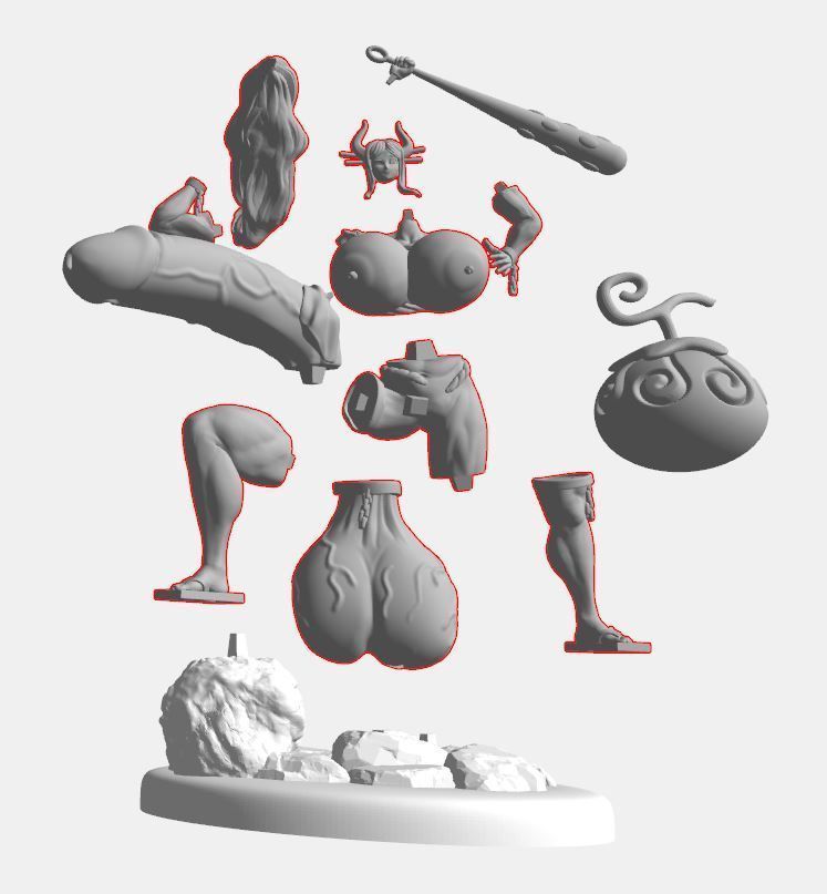 Yamato- One Piece - Hyper Futa  3D print model_3