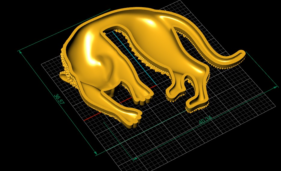Panther  Pendant 3D print model_4