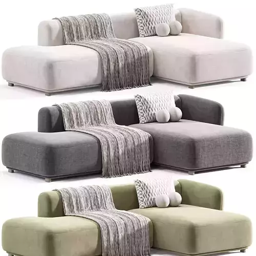 Corner sofa Weivel Barhat Forest