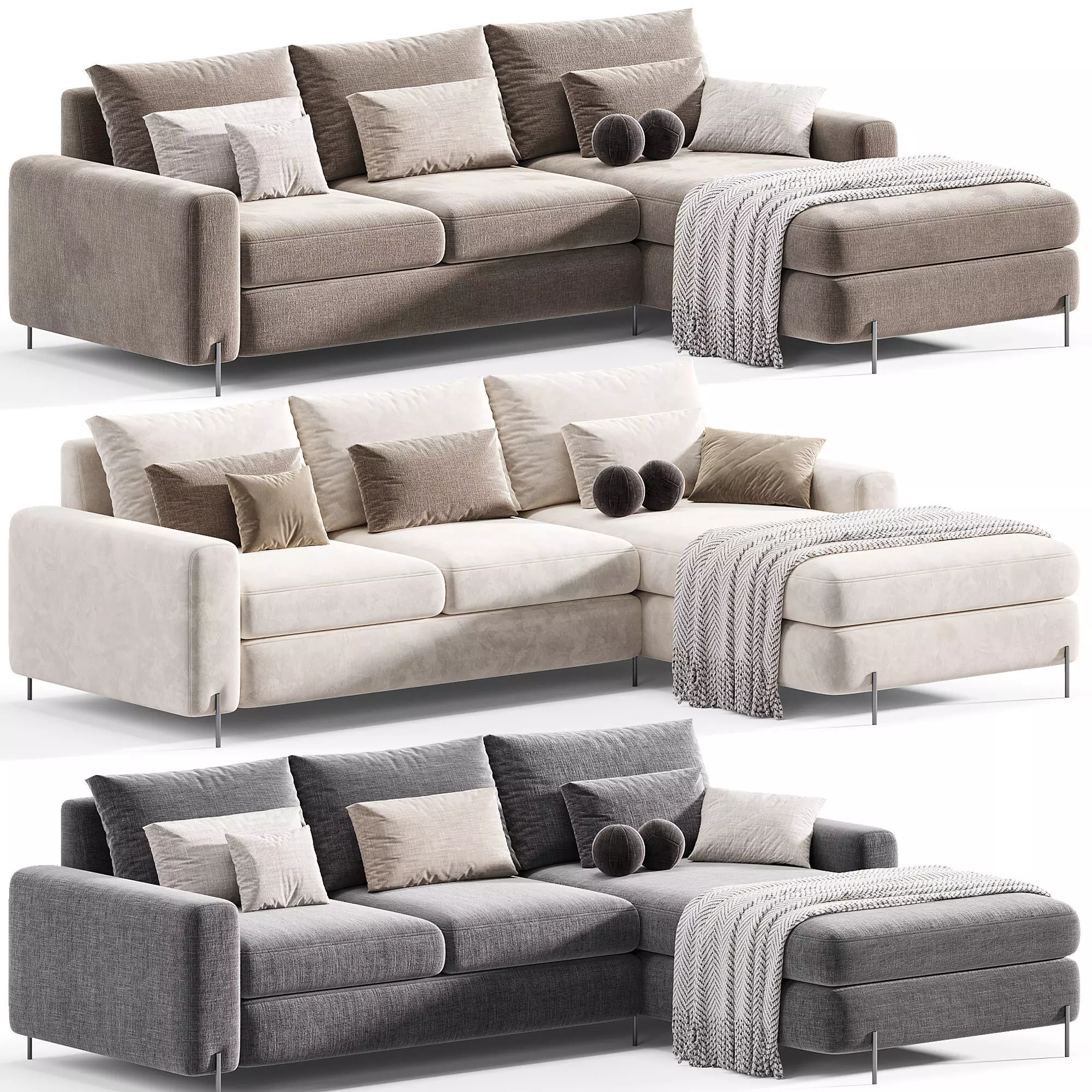 Corner sofa Haring Soft Terra 3D model