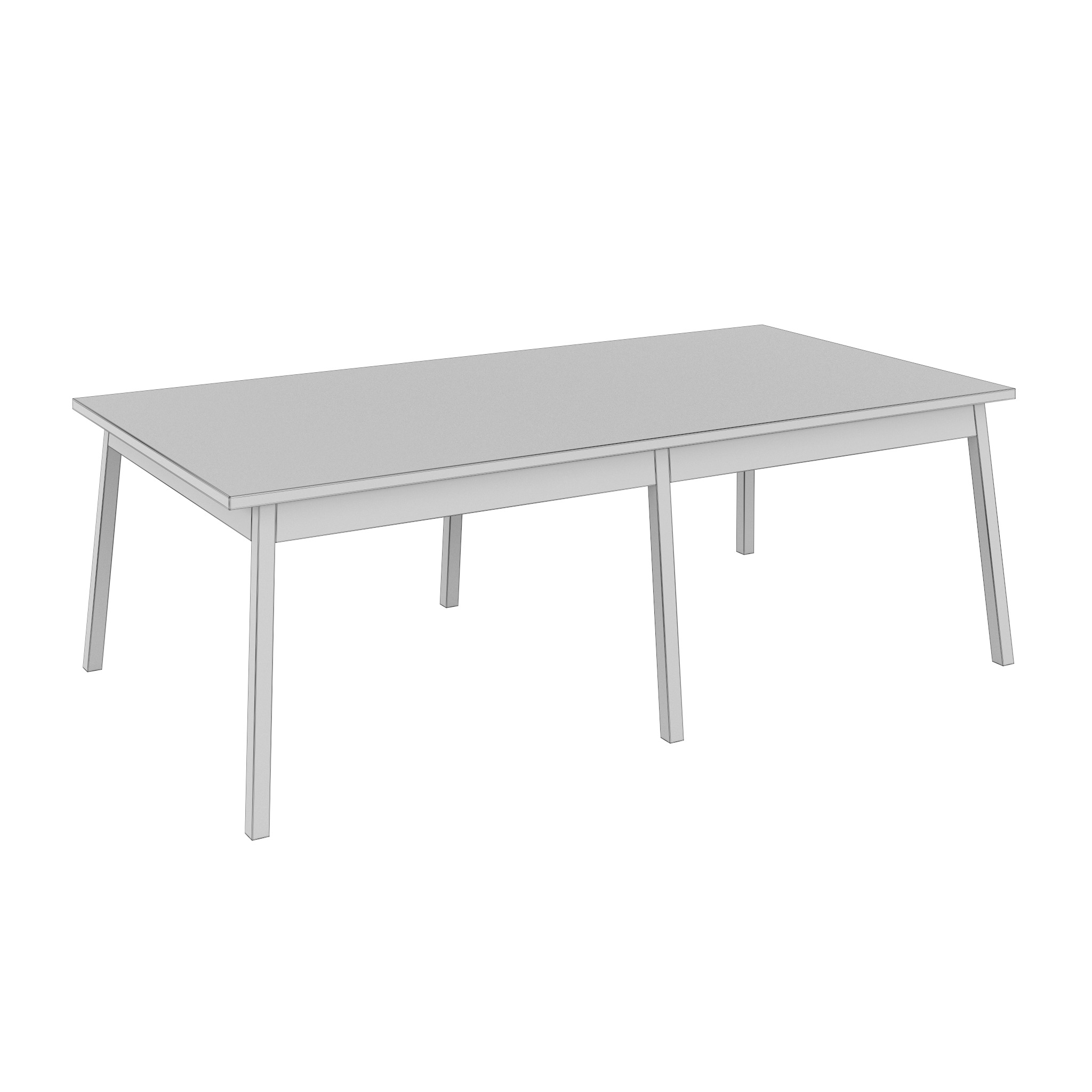 Big dining table 3D model_7