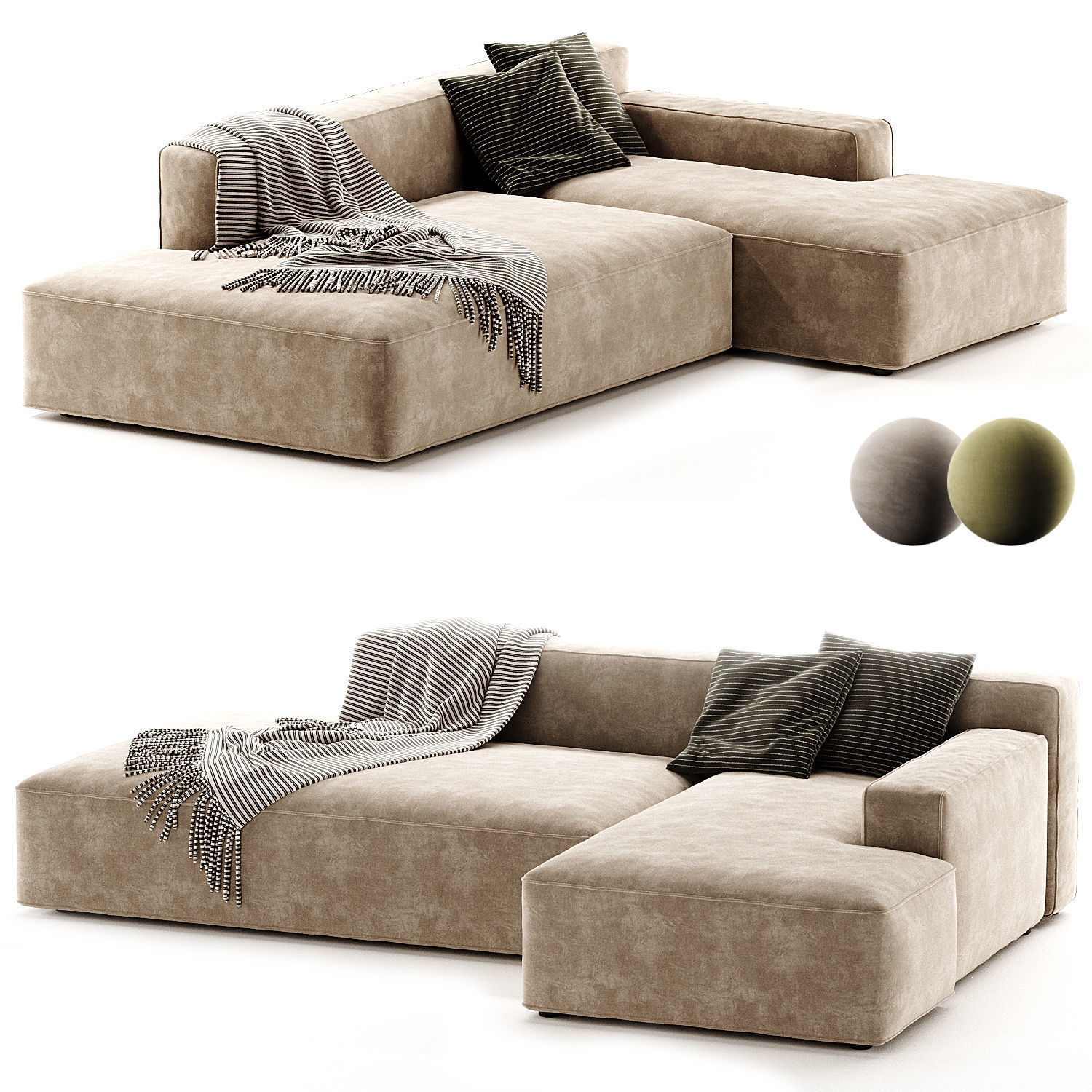 Globe soft Sofa by cosmorelax 3D model_3