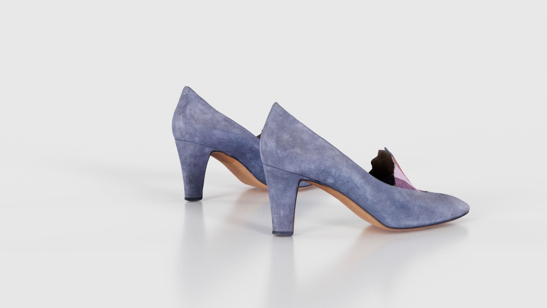 Art Deco Pumps Low-poly 3D model_21