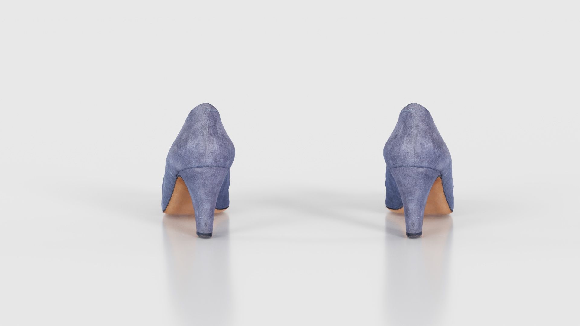 Art Deco Pumps Low-poly 3D model_23