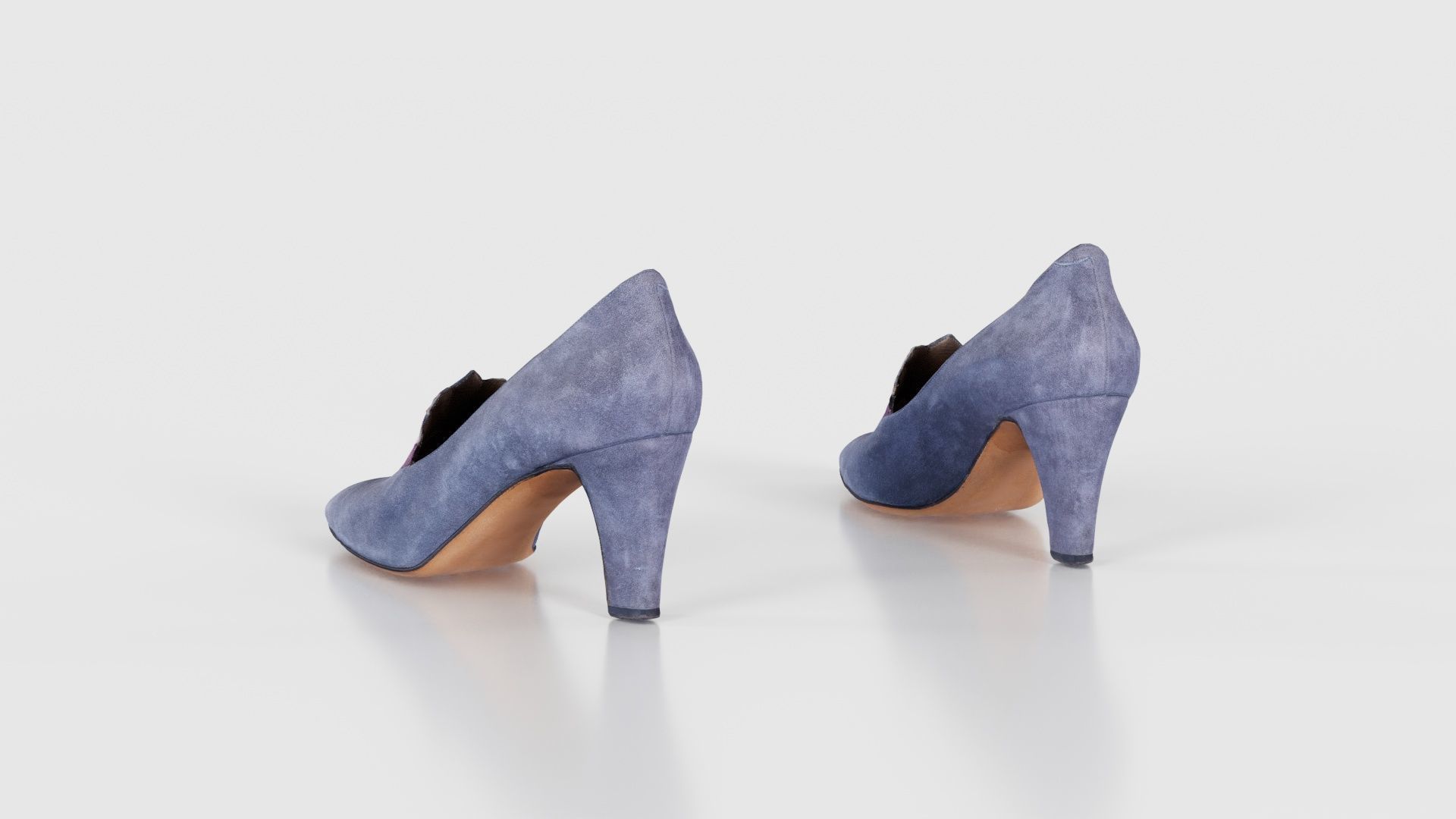 Art Deco Pumps Low-poly 3D model_24