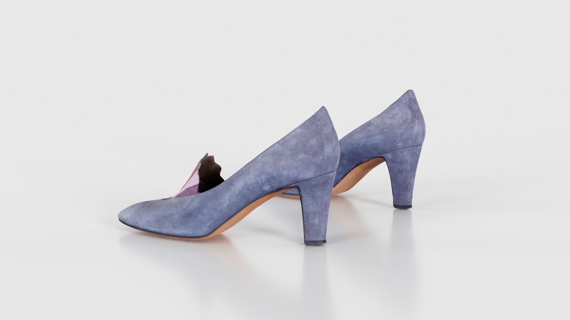 Art Deco Pumps Low-poly 3D model_25
