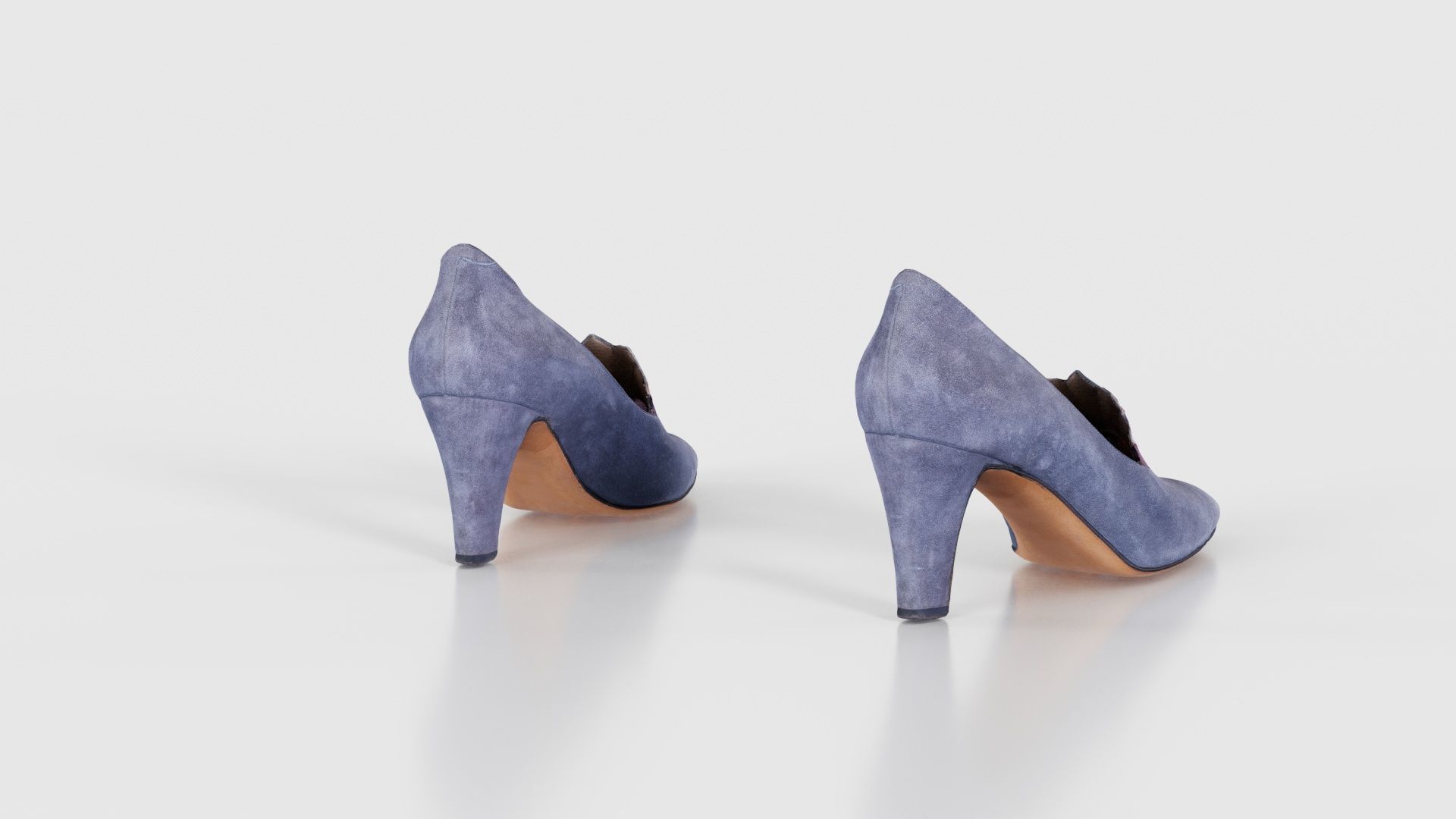 Art Deco Pumps Low-poly 3D model_22