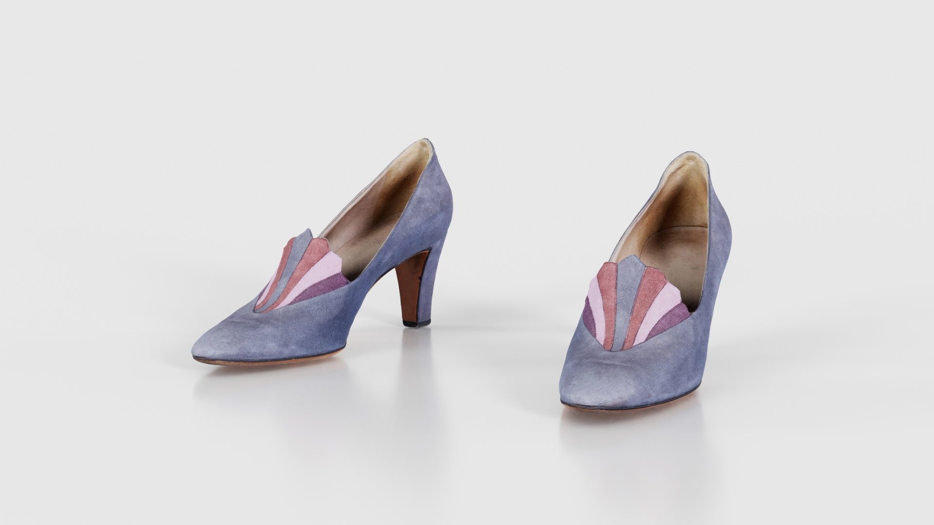 Art Deco Pumps Low-poly 3D model_16