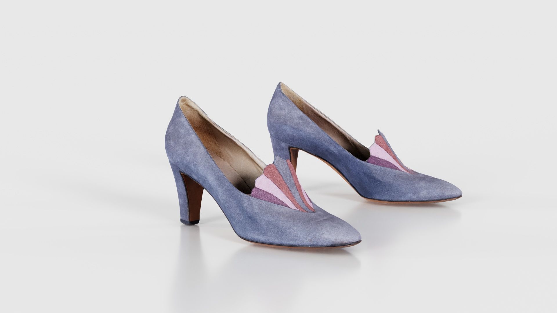 Art Deco Pumps Low-poly 3D model_19