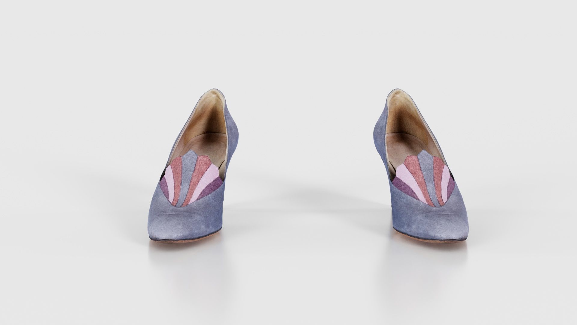 Art Deco Pumps Low-poly 3D model_17